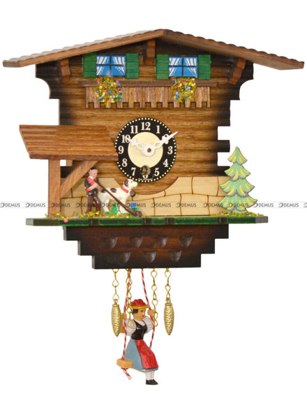 Zegar wiszący miniaturka sprężynowy Engstler 194S - 20x24 cm