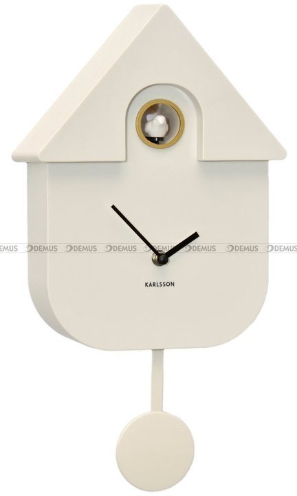 Zegar z kukułką Karlsson Modern Cuckoo KA5768WH 41x22 cm